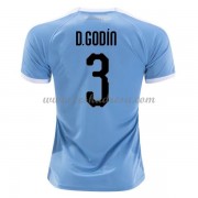 Fotbalový Dres Uruguay Reprezentace 2021 Diego Godin 3 Domáci Dresy..